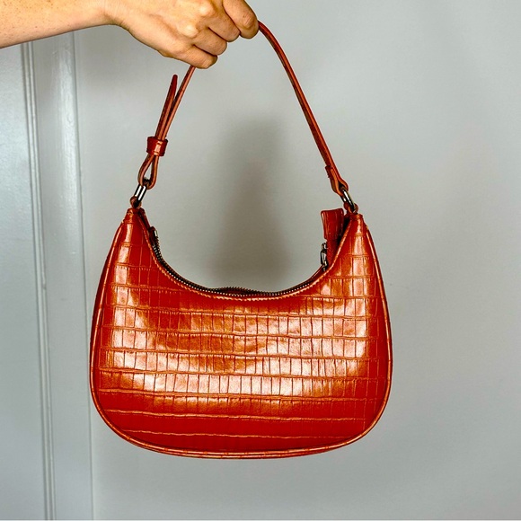 Urban Expressions Handbags - Urban Expressions Tan half moon or Luna shaped bag